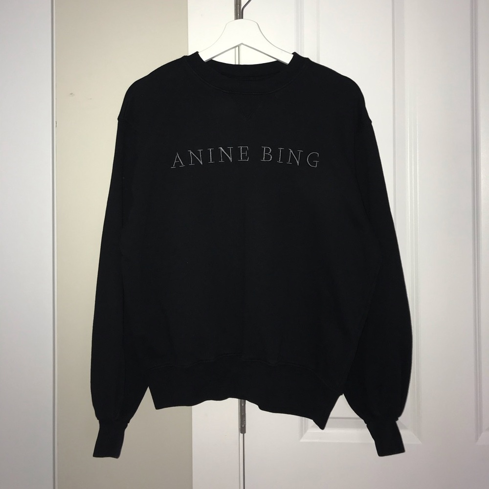 Anine Bing Esma Sweatshirt in Black!
